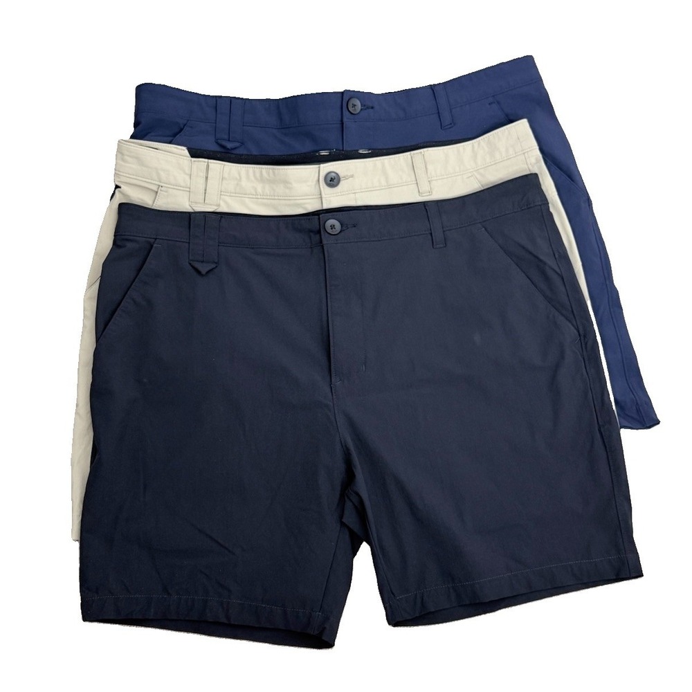 Oakley Take Pro Golf Shorts Mens 38‎ Black Tan Blue Performance Stretch Lot of 3